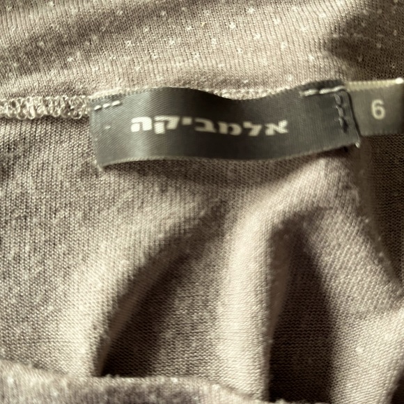 ALEMBIKA Beige & White Polka Dot Lagenlook Top Plus Size - Picture 2 of 4